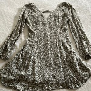 Hollister floral fit and flare mini dress